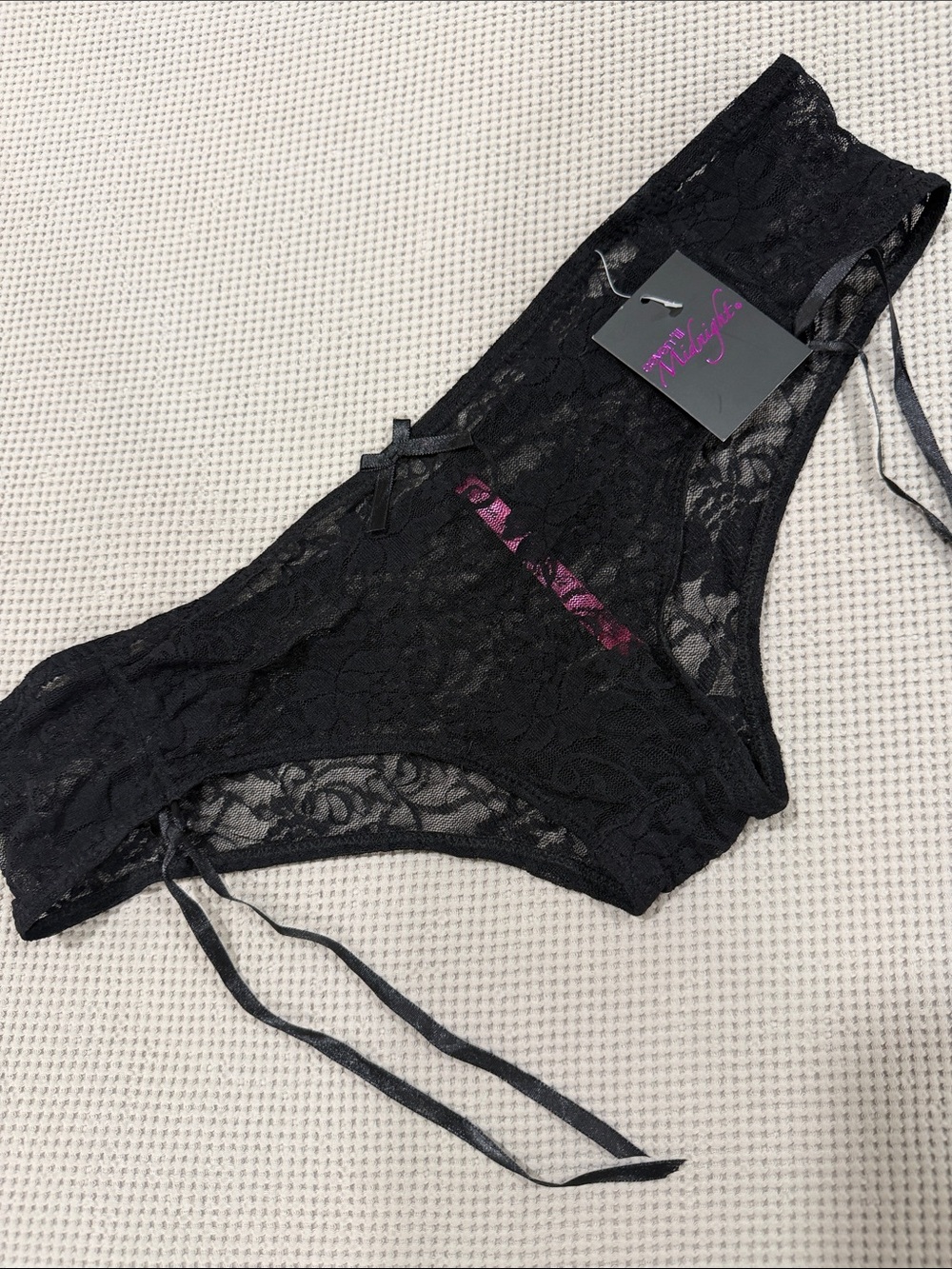 Lace Bikini Briefs in Black - Women's Intimates